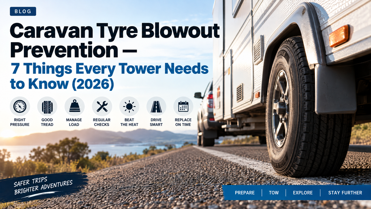 Caravan Tyre Blowout Prevention — 7 Things Every Tower Needs to Know (2026)