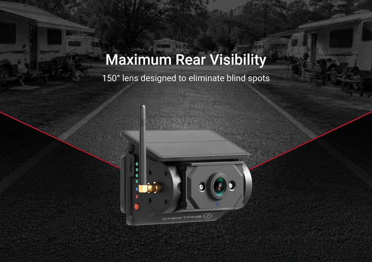 iCheck Pro Series Solar Wireless Reverse and RV Security Camera